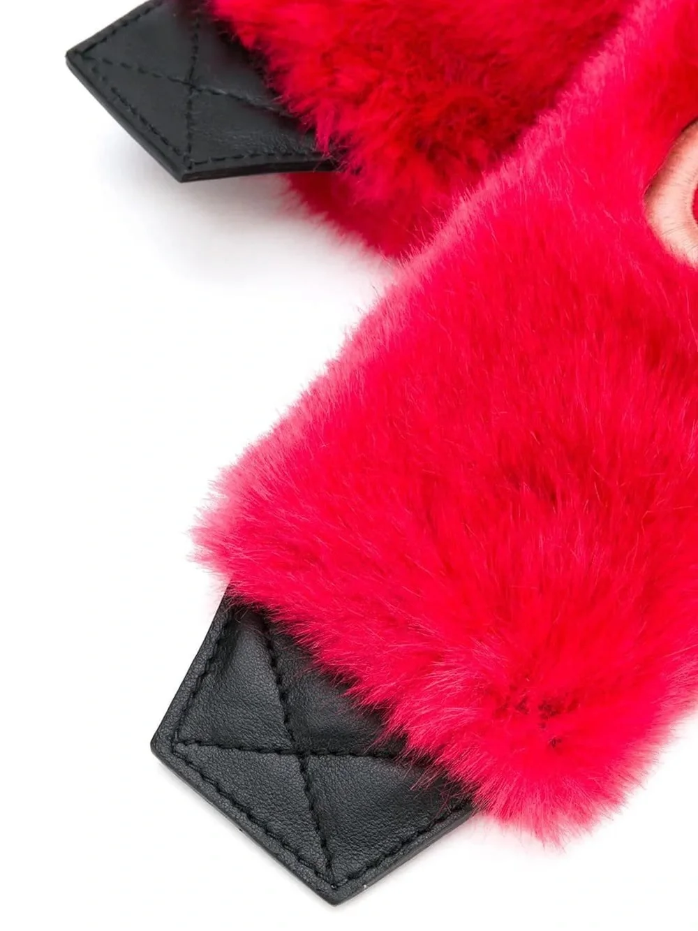 Givenchy Hot Pink/Red  Faux Fur Purse Strap Cover
